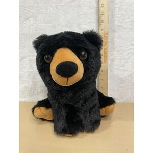 Impact Merchandise Black Bear Plush Stuffed Animal 8in Tan Paws Nose Cute